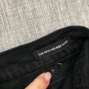 Denim Forum Black Jeans from Aritizia